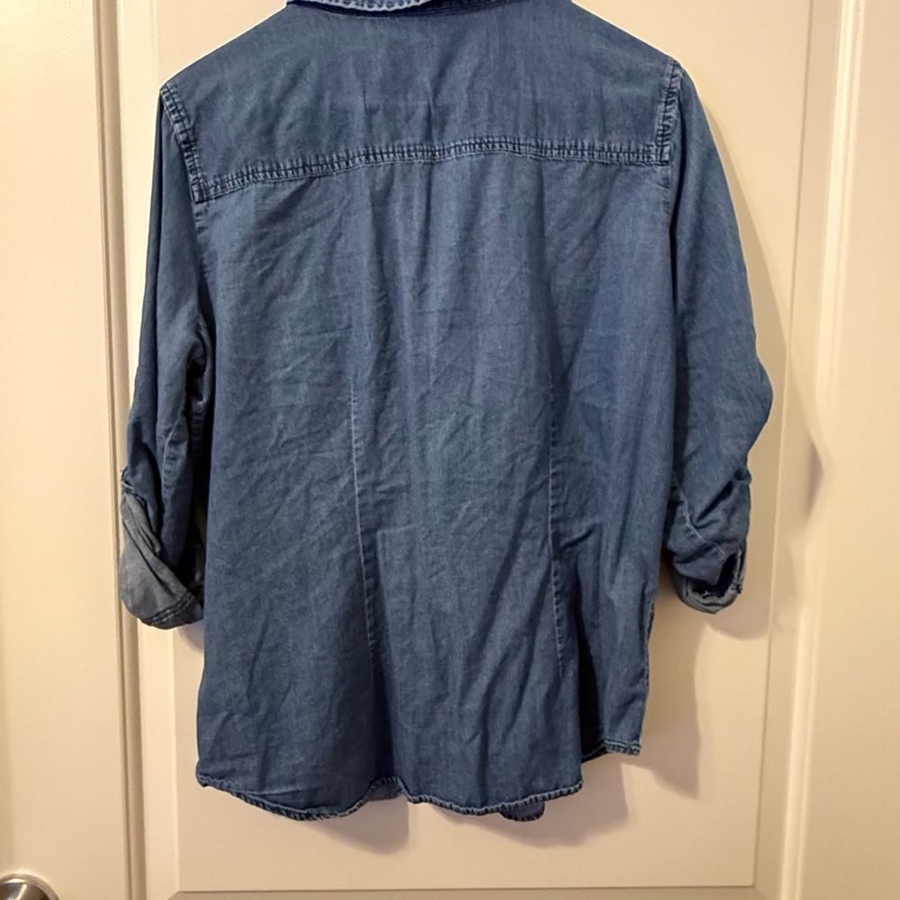 Denim Button-Up Shirt - Picture 3 of 3